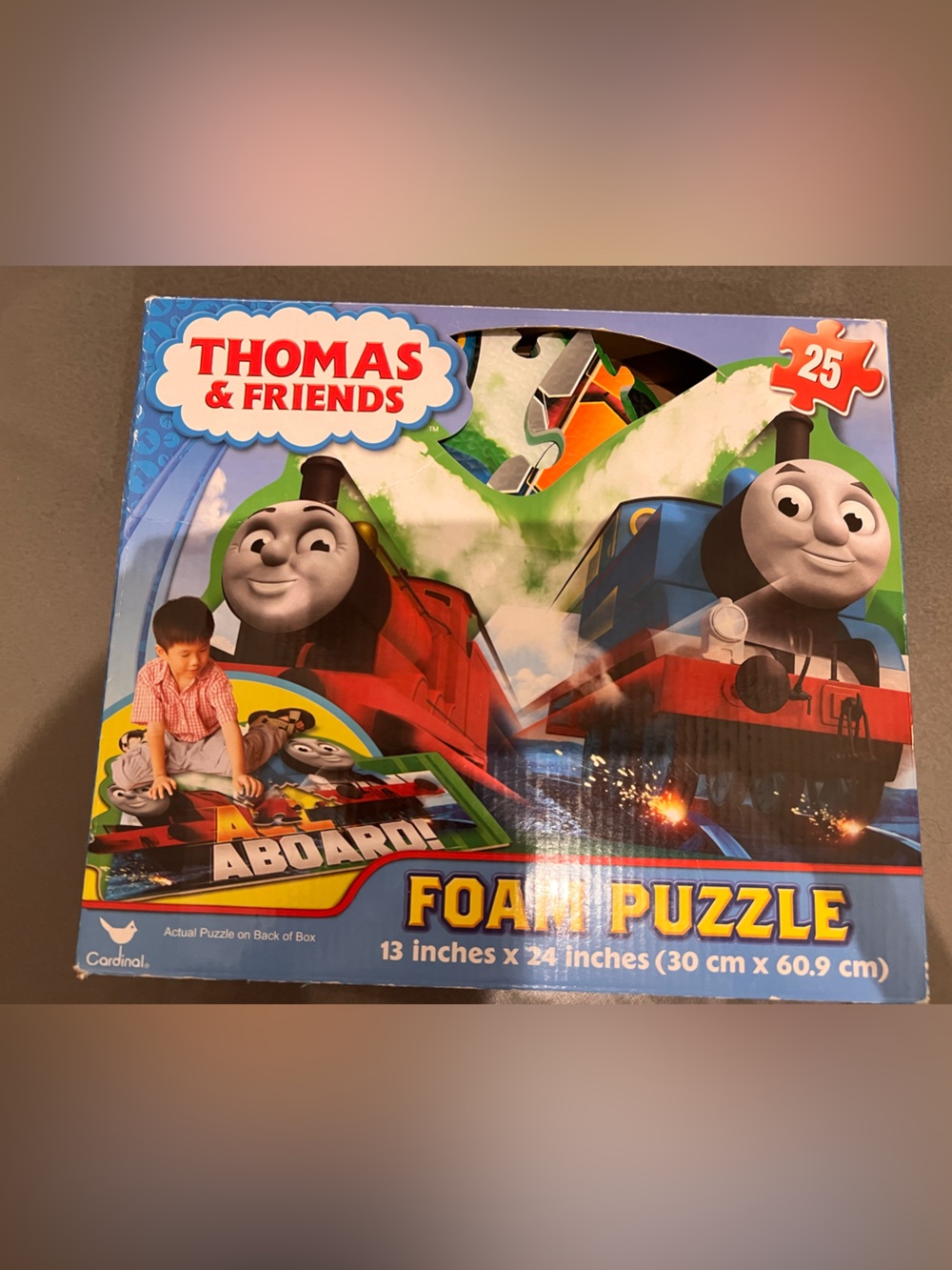 Thomas & Friends Foam Floor Puzzle with Thomas and James.  25 pieces, ages 3+